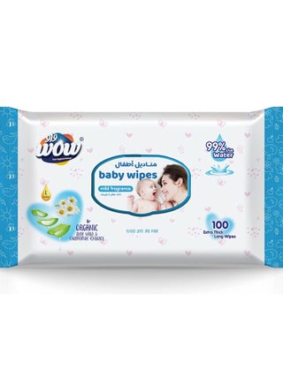 Baby Wet Wipes Mild Fragrance Extra Thick 100Sheets - pzsku/Z7162C33699BC7E4B0E19Z/45/_/1659015970/061d33b9-d6ba-4874-934e-e35aeadb6503