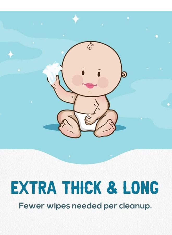 Baby Wet Wipes Mild Fragrance Extra Thick 100Sheets