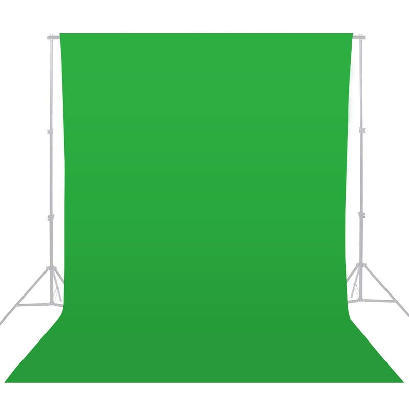 MOUNTDOG 6.5 x 10ft Green Screen Backdrop Background, Portable Polyester Chromakey Photography Backdrop for Zoom/Gaming/YouTube Video/Photo Studio/Live Stream/Party Decorations(Stand NOT Included) - Image 1