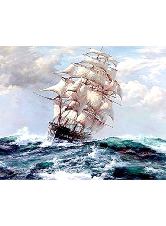 NIBEMINENT Riding The Wind And Breaking Waves Canvas Oil Painting With DIY Kit Multicolour 40x50cm - Image 1