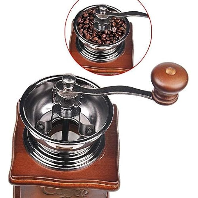 سبيس شوب مطحنة قهوة خشبية، مطحنة يدوية، ماكينة صنع القهوة - Image 5