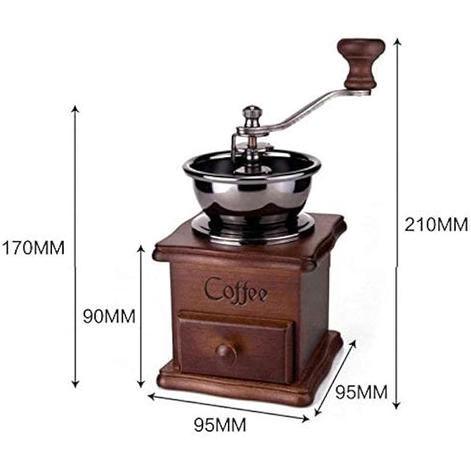 سبيس شوب مطحنة قهوة خشبية، مطحنة يدوية، ماكينة صنع القهوة - Image 4