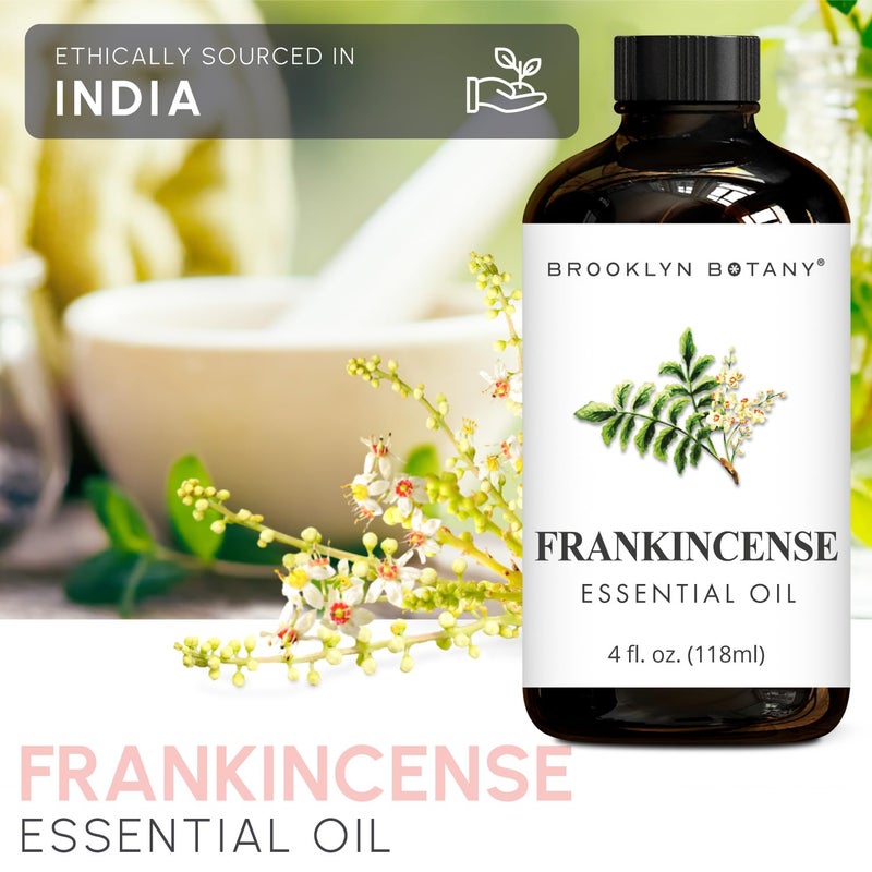 Brooklyn Botany Frankincense Essential Oil - Huge 4 Fl Oz - 100% Pure and Natural - Premium Grade with Dropper - for Aromatherapy and Diffuser - Image 5
