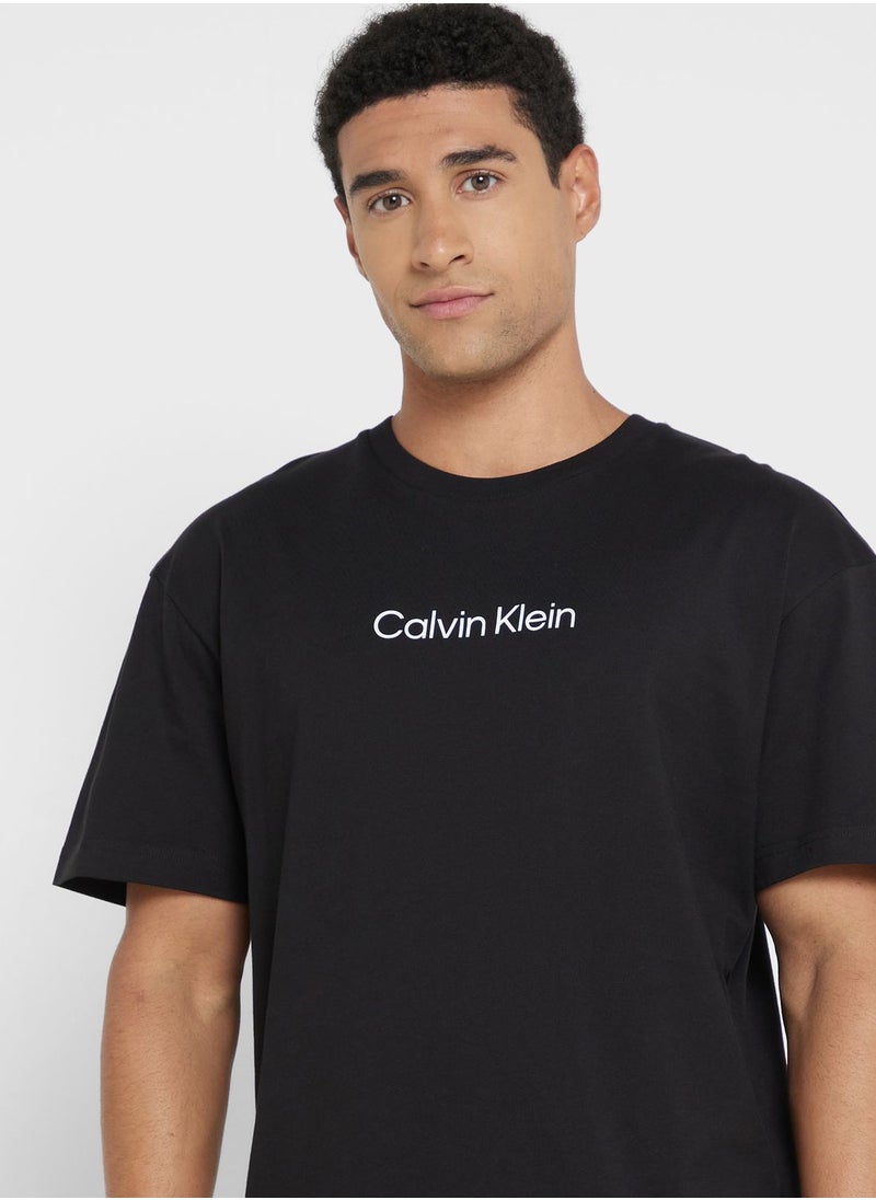 CALVIN KLEIN - Logo Crew Neck T-Shirt - Image 1