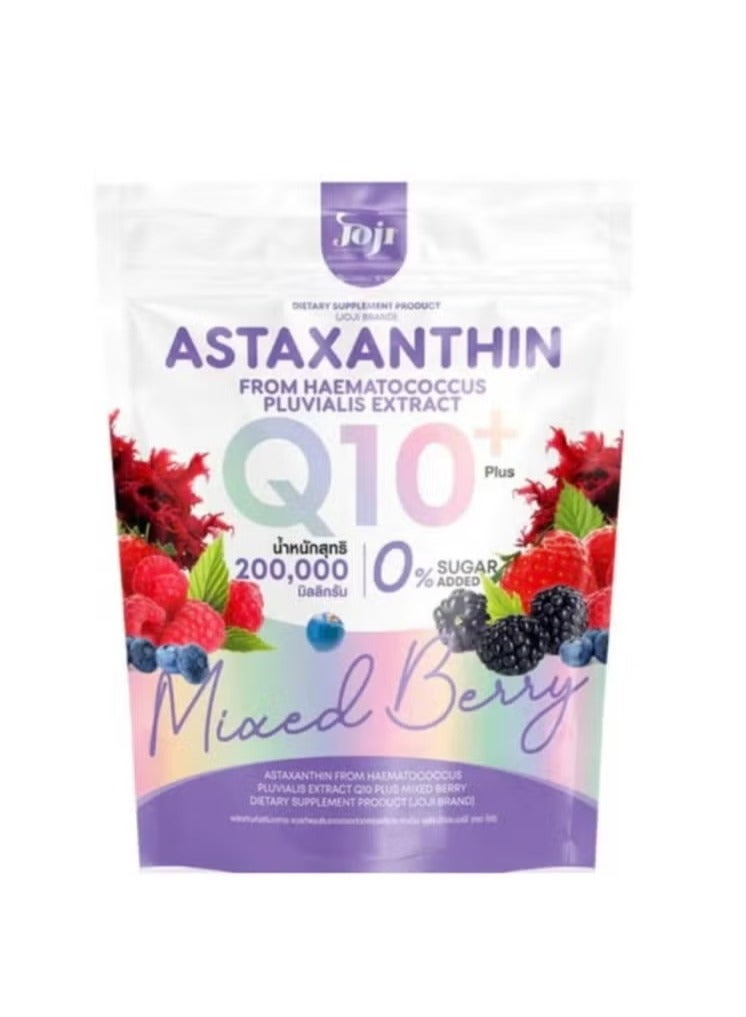 Joji Q10+ Astaxanthin Mixed Berry Powder – Sugar-Free Antioxidant Supplement for Skin & Wellness - Image 3