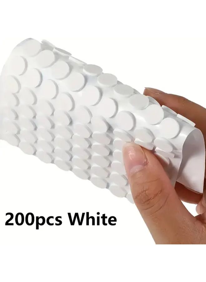 200pcs White Self Adhesive Foam Pads Anti Slip Shock Absorbing Furniture Protection - Image 5