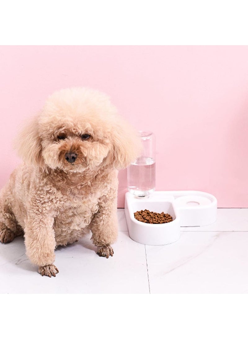 SYOSI Pet Feeding Bowl Set,Double Dish with Automatic Water Dispenser for Dogs and Cats,Non Slip Base and Detachable Design for Easy Cleaning,Ideal for Small and Medium Pets at Home - Image 3
