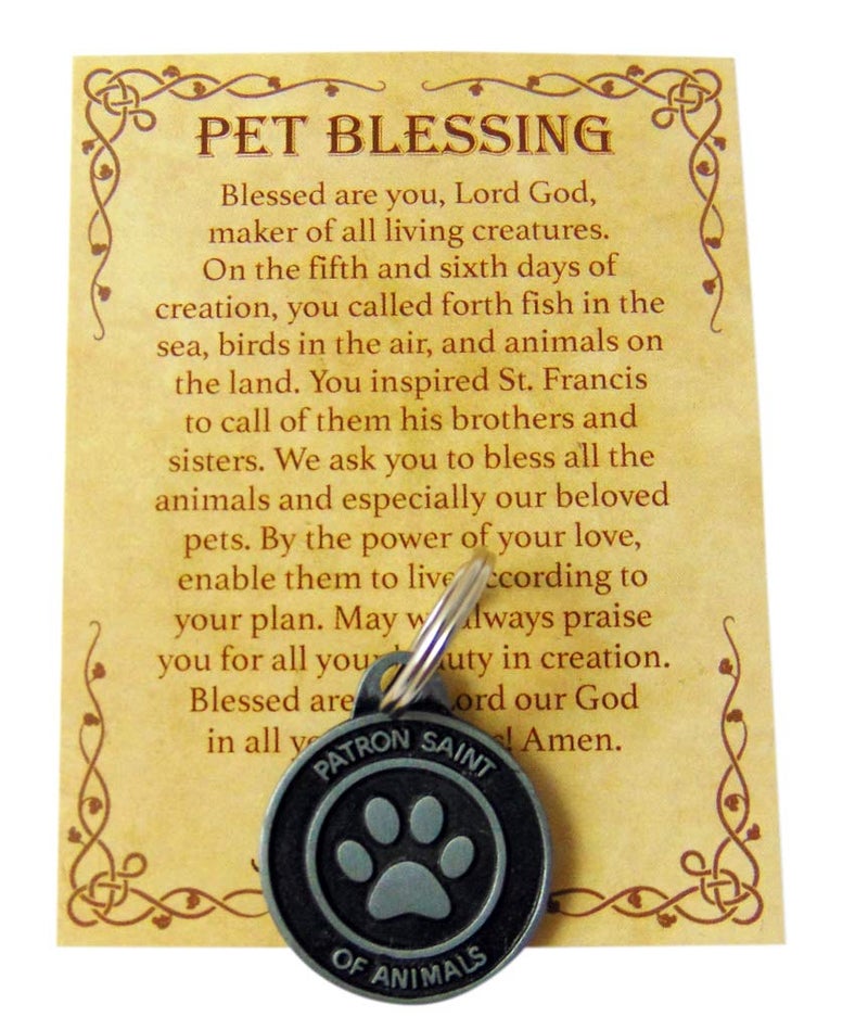 Westman Works St Francis Medal Set for Dogs Collar Pendant with Pet Prayer Gift Boxed - Image 3