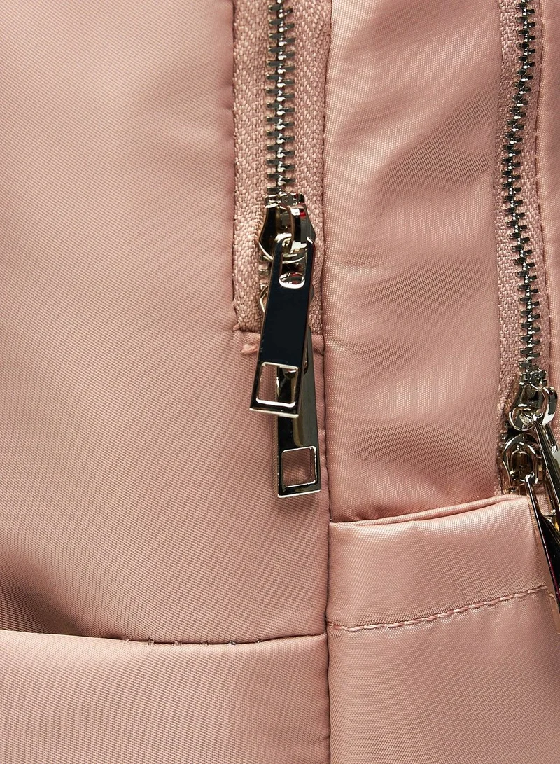 shoexpress Shoexpress Solid Backpack with Adjustable Straps Pink