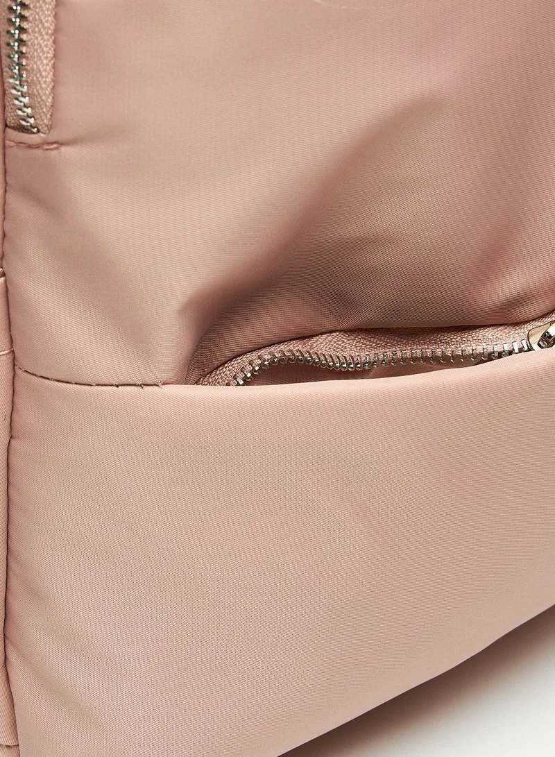 shoexpress Shoexpress Solid Backpack with Adjustable Straps Pink