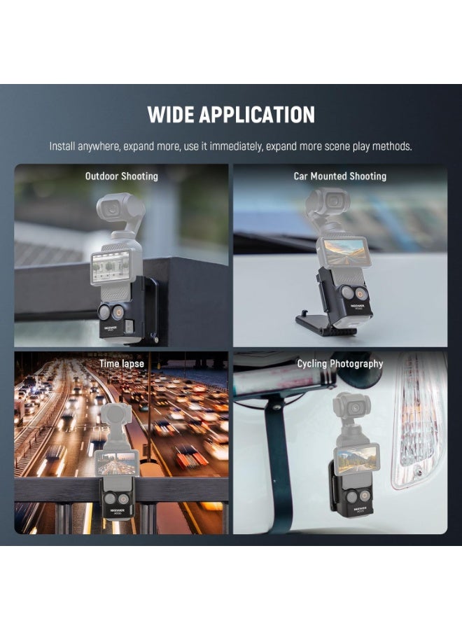 Neewer pocket 3 2 screen protector+2 Lens Protector WITH Pocket 3 Magnetic Mount Stand - Image 4