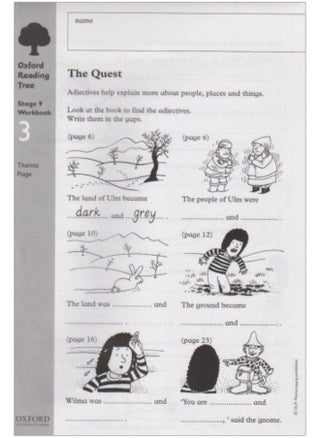 Oxford Reading Tree: Level 9: Workbooks: Workbook 3: The Quest and Survival Adventure (Pack of 6) - pzsku/Z716384AB2A329DC4813EZ/45/_/1741344208/8c38c166-608b-457b-9085-7b7fde79460d