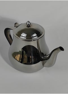 HTH Classic Morocco Style Arabic Coffee Dallah Pot Rustproof Premium Stainless Steel Teapot Mirror Finish Coffee Kettle Easy Pour Spout Tea Kettle with Hinged Lid and Ergonomic Handle Dishwasher Safe Induction Safe Teapot for Office Home 24/35/48/70 Oz  - Image 5
