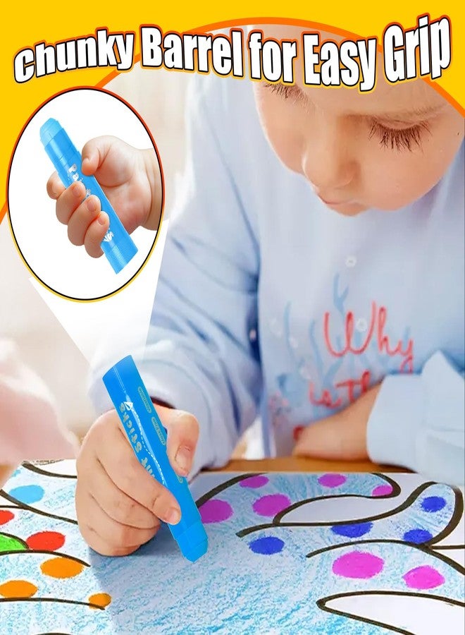 Aen Art Paint Sticks, 24 Colors Solid Tempera Paint Sticks for Kids, Quick Drying Washable Paint for Students - Image 5