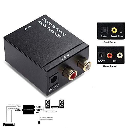 CARE CASE™ Digital to Analog Audio Converter SPDIF Optical Coax to Analog RCA 2.1 Stereo Audio Converter Adapter. - Image 3