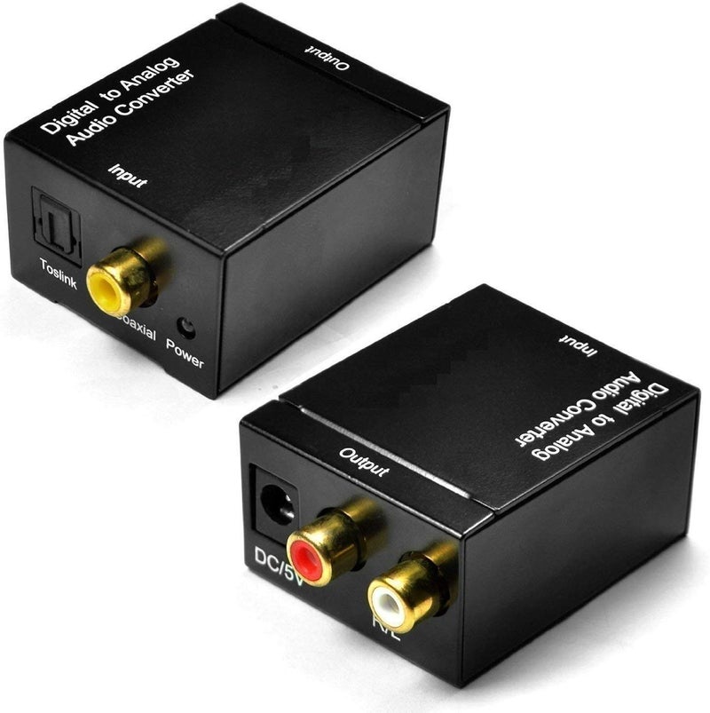 CARE CASE™ Digital to Analog Audio Converter SPDIF Optical Coax to Analog RCA 2.1 Stereo Audio Converter Adapter. - Image 1