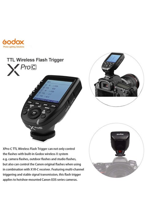 Multi Channel Trigger Godox X2T-C Wireless For Canon - 2.4G, E-TTL II Multi Channel Trigger Godox X2T-C Wireless For Canon - 2.4G, E-TTL II