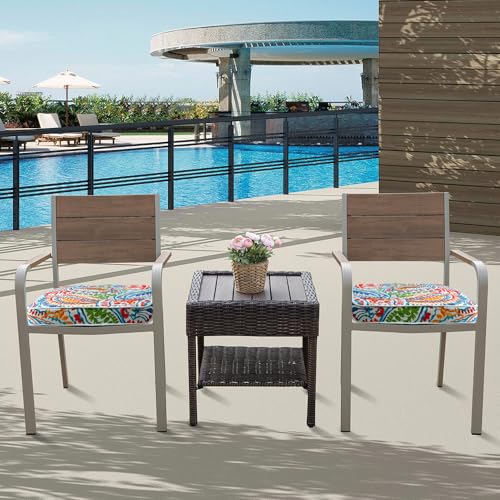 JMGBird Outdoor Chair Cushions Set of 216x17 Inch Patio Seat Cushions with Ties Water Resistant Polyester - Image 3