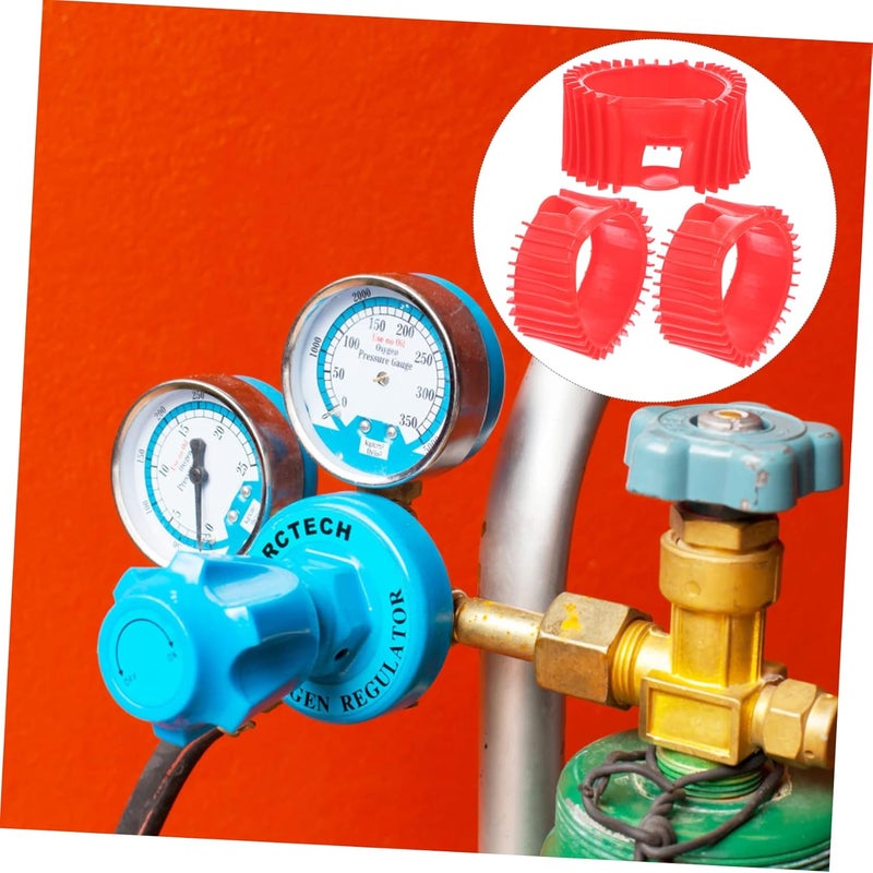 طقم حماية لمقياس الضغط 3 قطع أغطية بديلة لأسيتيلين البروبان - Image 3