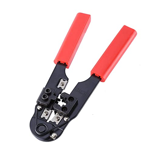 XIKKART Wire Stripper Tool, crimping tool kit, heavy duty, Cutting, Striping, Networking Wire Tool Kit, Ratcheting Wire Crimper Tool for 8P8C rj45, Tool Kit, (crimping tool rj45, HT-210C) - Image 1
