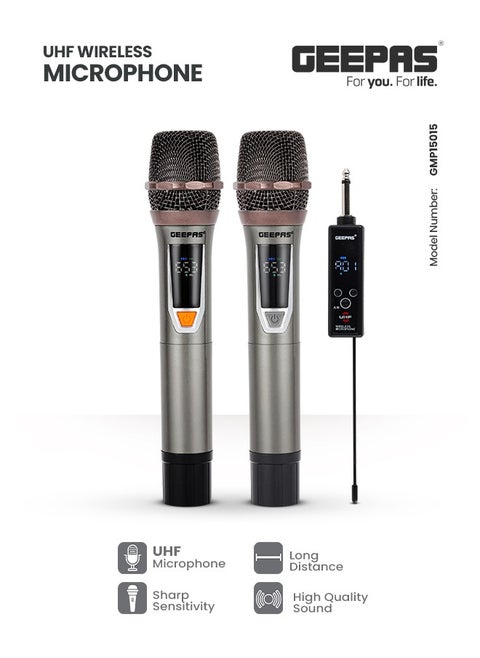 High-Sensitivity UHF Wireless Microphone with Extended Range and Superior Sound