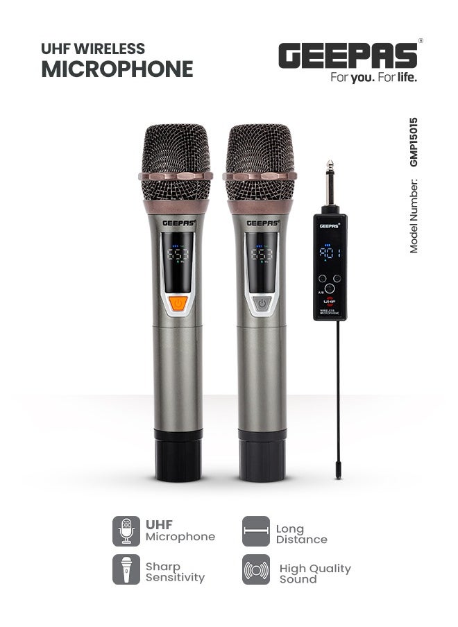 جيباس - ميكروفون لاسلكي UHF عالي الحساسية مع نطاق ممتد وصوت فائق - Image 1