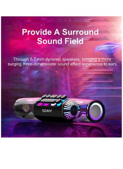 SOAIY SH19S high-power RGB gaming bluetooth speaker bar LED lighting game super bass gaming computer speaker  - Image 5
