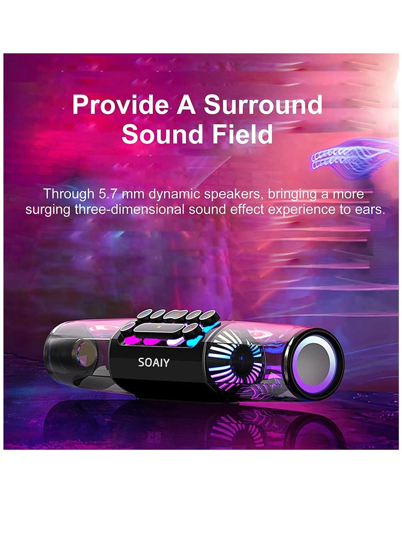 SOAIY - SH19S high-power RGB gaming bluetooth speaker bar LED lighting game super bass gaming computer speaker - Image 1