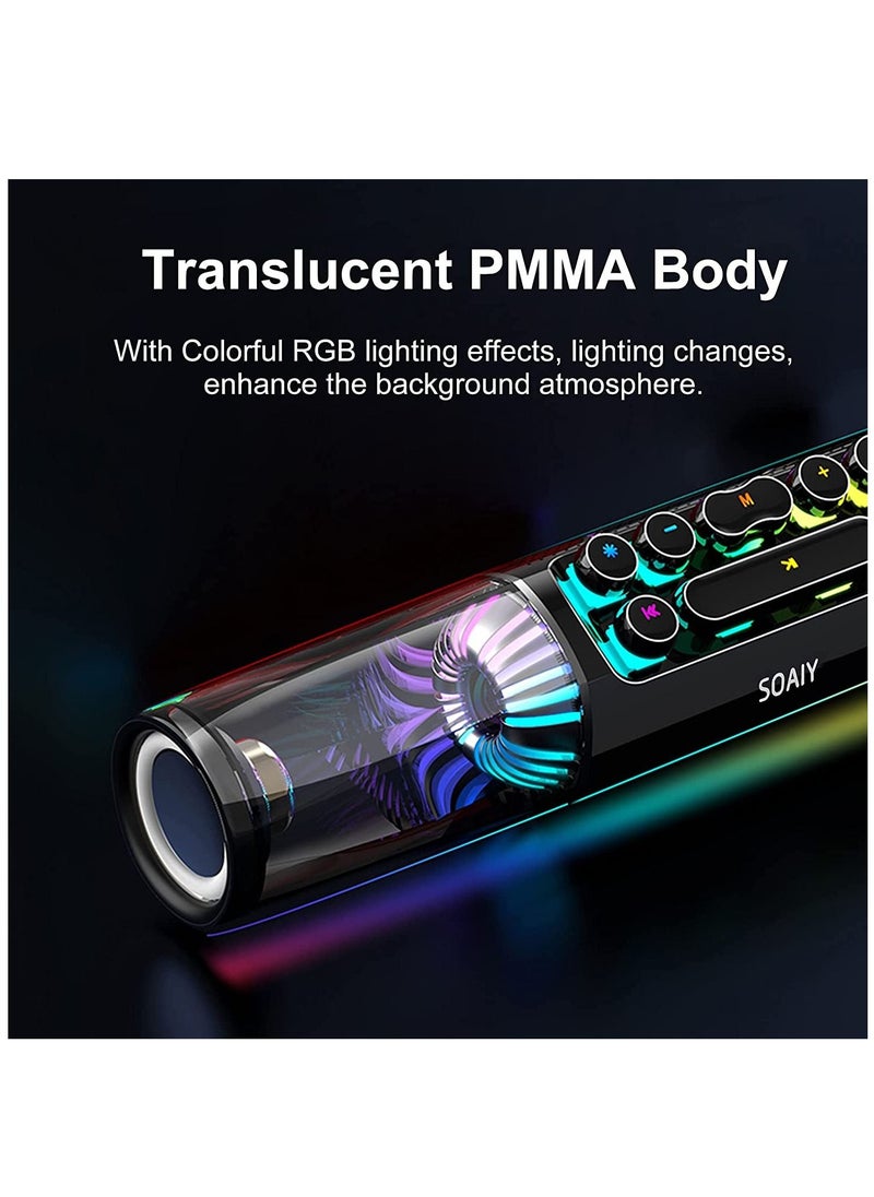 SOAIY - SH19S high-power RGB gaming bluetooth speaker bar LED lighting game super bass gaming computer speaker - Image 1