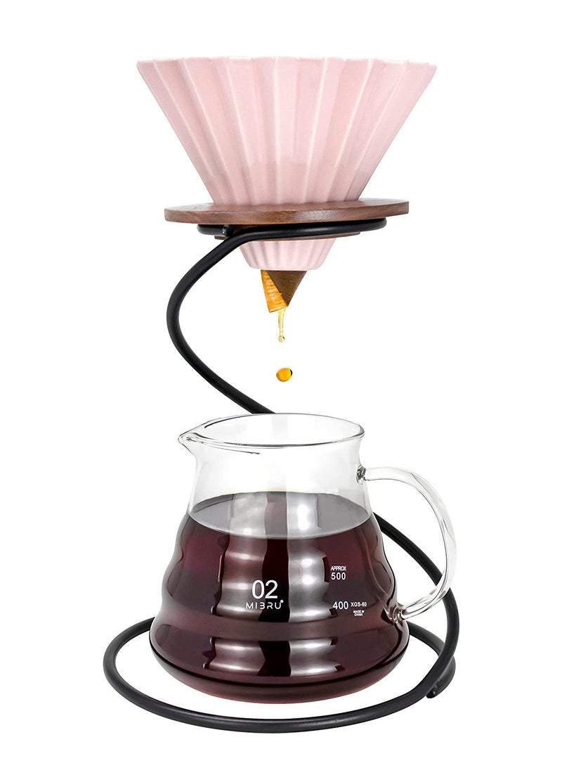 MIBRU V60 Coffee Machine Set Filter Espresso Drip Maker Funnel Ceramic Holder Hools For Home and Kitchen Accessories  - Image 2