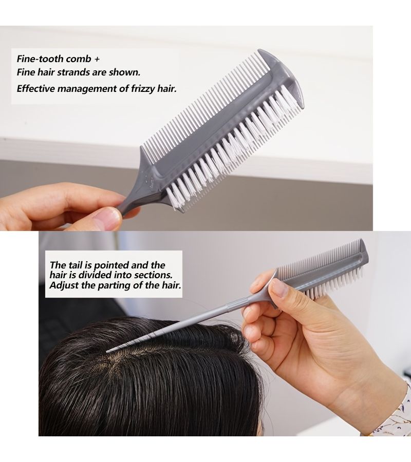 1 Set of 2 Double Sided Hair Care Comb Suitable for Dyeing Conditioning and Hair Cutting A Must Have for Latin Dance Contestants for Salons and Home Use - Image 5