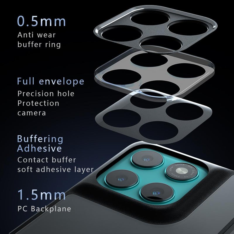BURAQ Case Cover For Motorola Edge 60 Pro Armor Precise Hole PC Hybrid TPU Phone Case(Transparent) - Image 3