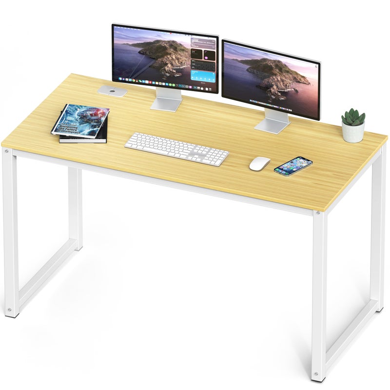 SHW 48Inch CommercialGrade Office Computer Desk Oak