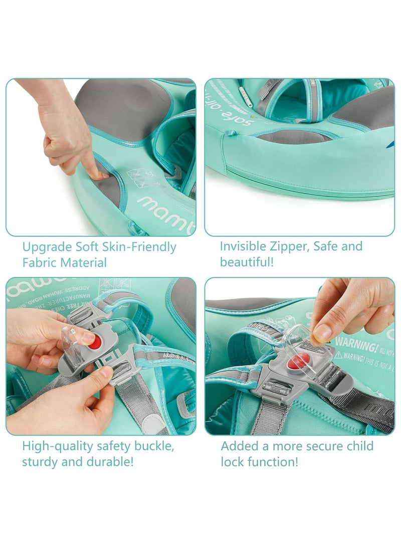 TOMSHOO Baby Pool Float with Canopy Baby Swim Float Inflatable Swimming Ring with Adjustable Sun Protection Canopy Toddler Floaties with Seat and Handle Water Toys for Age 6-36 Months - Image 4