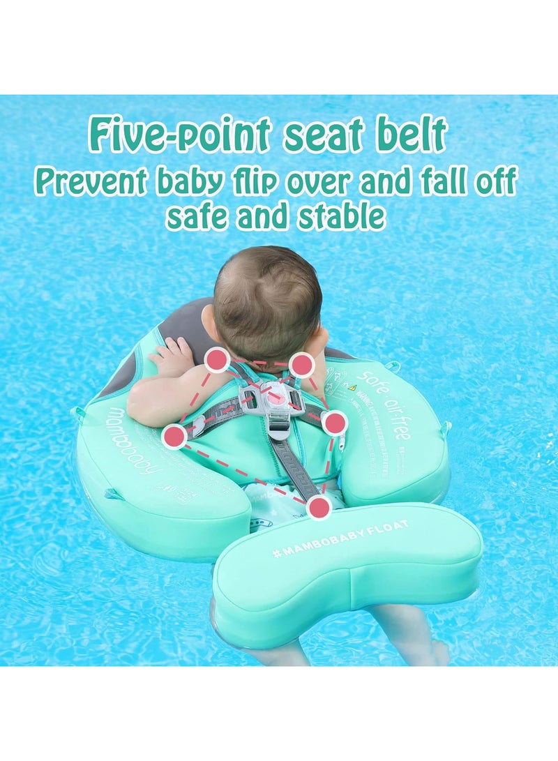 TOMSHOO Baby Pool Float with Canopy Baby Swim Float Inflatable Swimming Ring with Adjustable Sun Protection Canopy Toddler Floaties with Seat and Handle Water Toys for Age 6-36 Months - Image 3