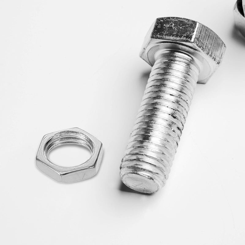 M8x1 0mm براغي قفل سداسية رفيعة الخيط 100 قطعة مسامير فولاذية مجلفنة لقضيب مصباح المقبس - Image 5