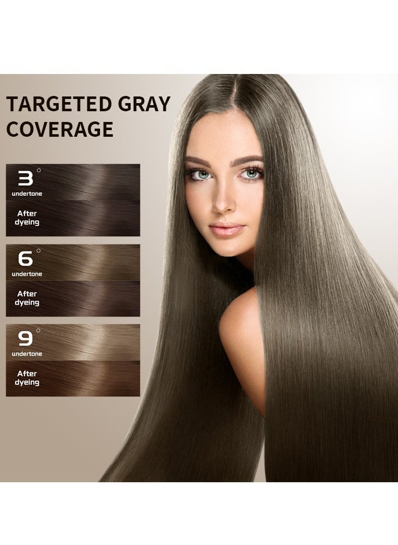 KERATIN Plant Extract Hair Dye Boxed Hair Dye in Various Colors with Tool Kit Set (Green)  - Image 2