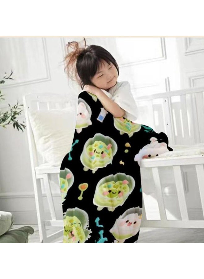 عام بطانية رقيقة من الفانيلا الكرتونية للأطفال والرضع (دافئة ومريحة، ومناسبة للنوم والألعاب) 70 سم * 100 سم - Image 2