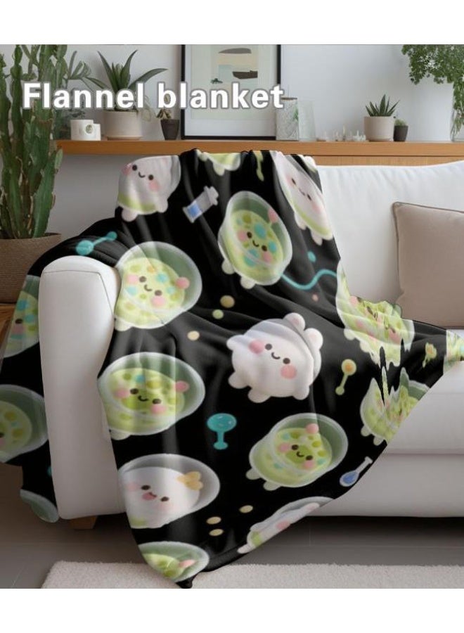 عام بطانية رقيقة من الفانيلا الكرتونية للأطفال والرضع (دافئة ومريحة، ومناسبة للنوم والألعاب) 70 سم * 100 سم - Image 5