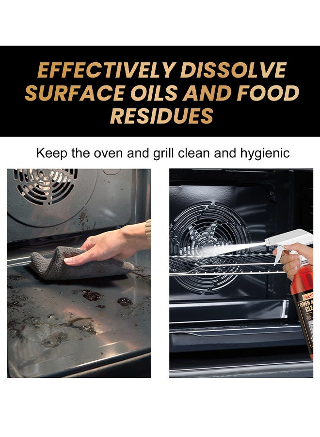 Jakehoe Oven And Grill Cleaner Spray, Cleans and Degreases BBQ Cooking Grates And Racks, Glass, Ceramic Cooktops, Pellet And Electric Smokers, Heavy Duty Degreaser For Stubborn Grease, Burnt-On Food And Carbon Buildup, 100ML - Image 3