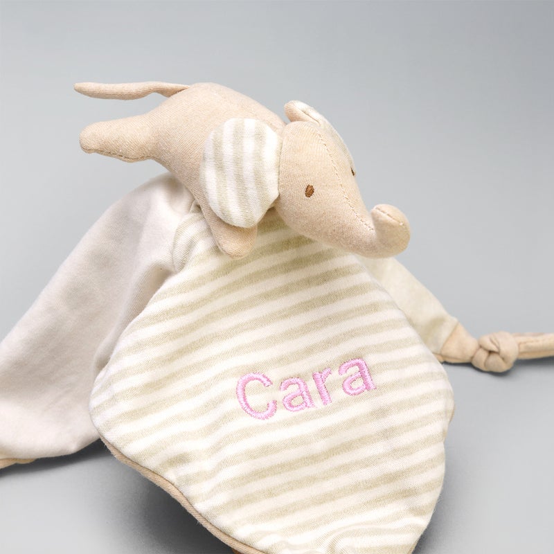 Lovingly Signed Organic Cotton Elephant Comforter - Image 2