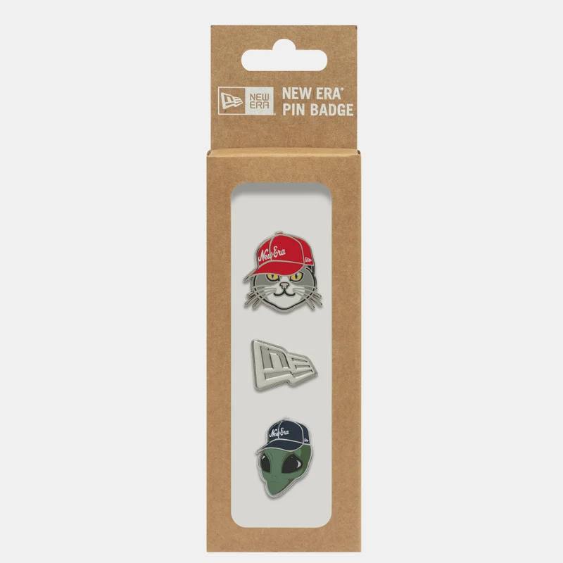 New Era Black Men's Pin Badge Gift Set (3 Pack) for Men | Best Price UAE