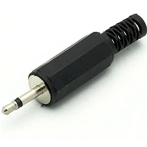 CESS 2.5mm TS Male Plug Jack Black Audio Cable Connectors (2 Pack) - Image 5
