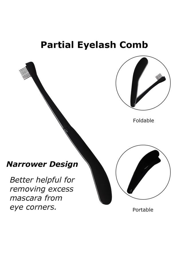 Corconess Eyelash Comb, 2PCS Eyelash Separator Tool Lash Comb Lash Separator With Cover For Girls Women Eye Makeup Brushes Separator Mascara Applicator Tools With Metal Teeth - Image 4