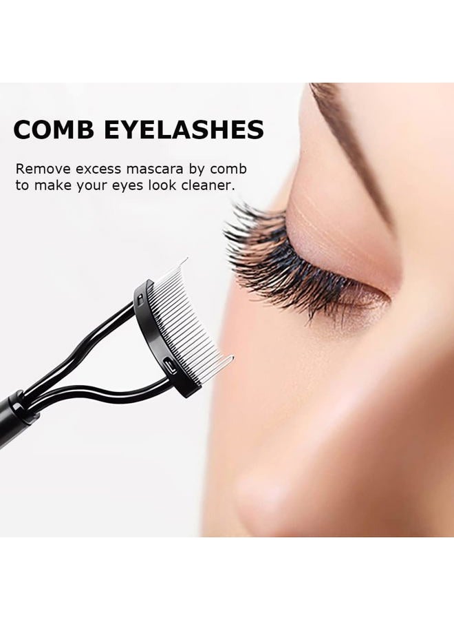 Corconess Eyelash Comb, 2PCS Eyelash Separator Tool Lash Comb Lash Separator With Cover For Girls Women Eye Makeup Brushes Separator Mascara Applicator Tools With Metal Teeth - Image 5