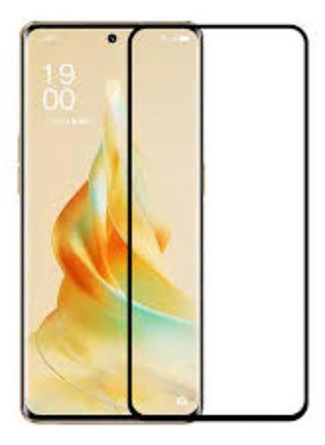 Generic Oppo RENO 8T Premium Tempered Glass Screen Protector - Black 
