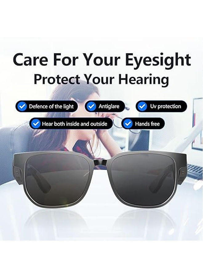 AI Smart Sunglasses with Speaker and Microphone, Anti-Blue Light UV400, Bluetooth Headset AI Audio Glasses - Image 3