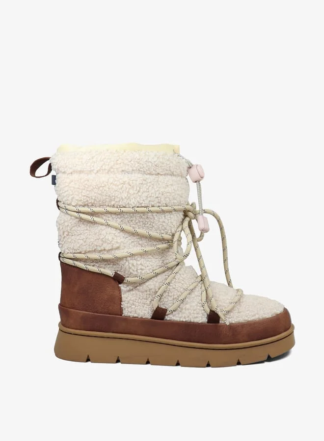 GAP Women's Colourblock High Shaft Boots with Lace-Up Closure - Richmond Winter High W