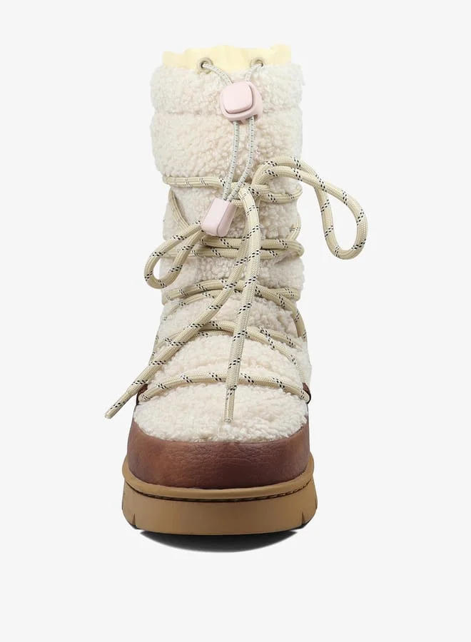 GAP Women's Colourblock High Shaft Boots with Lace-Up Closure - Richmond Winter High W