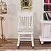 Cutemini Dollhouse Miniature Rocking Chair 112 Scale Wooden Furniture Accessories Tiny Mini House Home Outdoor Decoration Model Living Room Scene Christmas Craft Displays White - Image 2